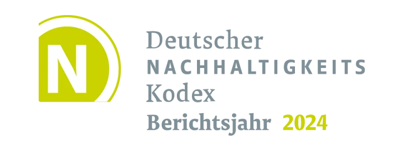 Logo Deutscher Nachhaltigkeitsindex Berichtsjahr 2024