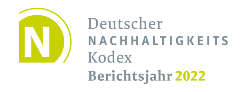 Logo Deutscher Nachhaltigkeitsindex Berichtsjahr 2022