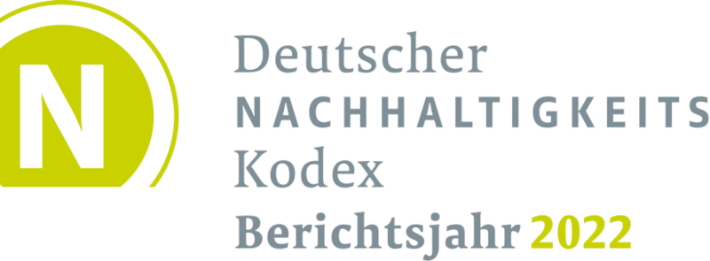 Logo Deutscher Nachhaltigkeitsindex Berichtsjahr 2022